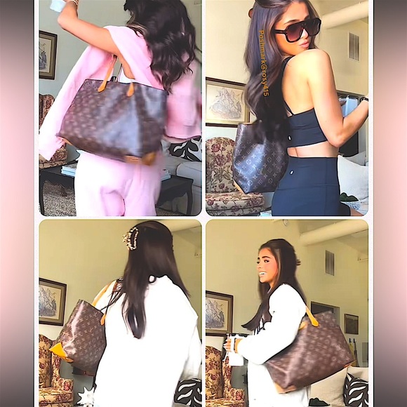 Louis Vuitton Tote LV Monogram neverfull Shoulder bag travel bag y2k purse - Picture 4 of 16